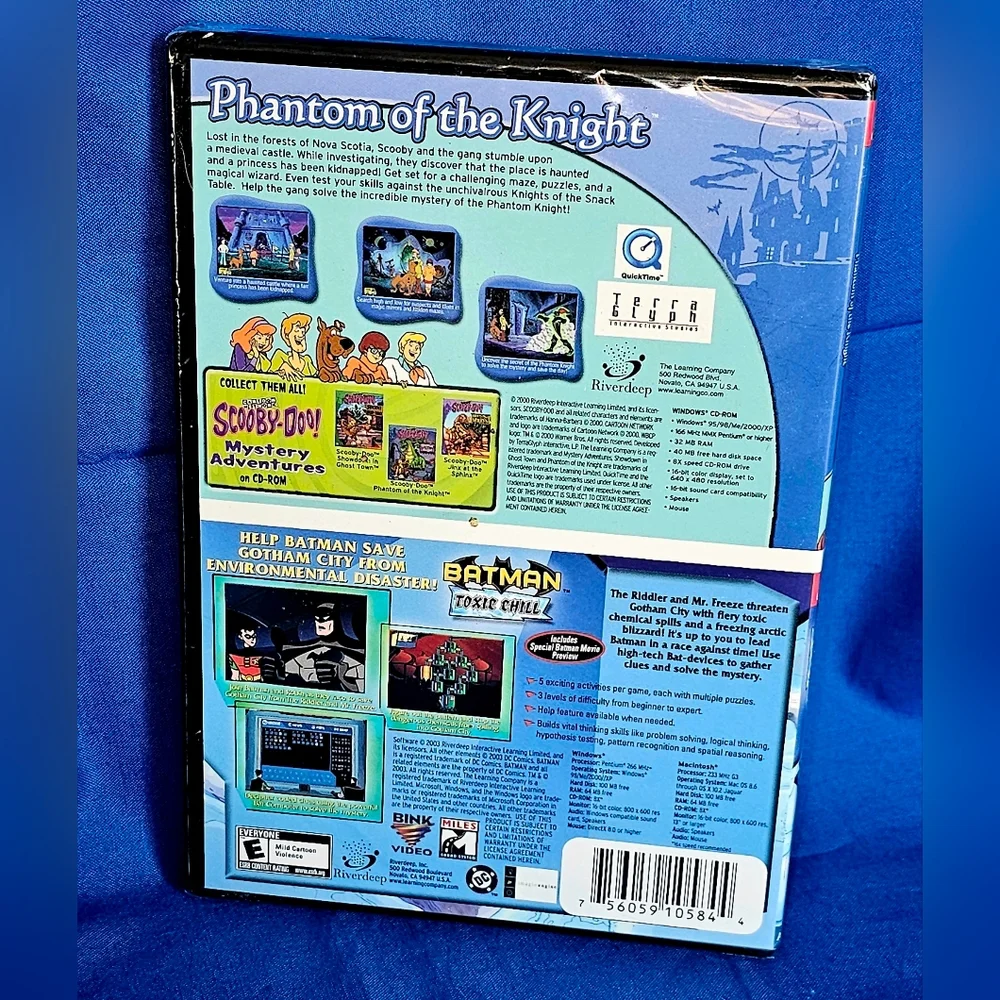 Scooby-Doo! Phantom of the Knight Batman Toxic Chill PC Windows 95/98 Video Game